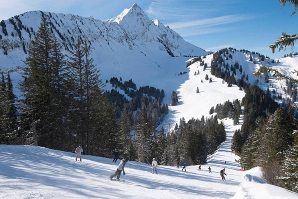 L'Enchalpe, Grand Et Lumineux Studio Avec Coin Montagne 5 Personnes, 60M Des Pistes, Piscine Couverte, Wifi, Grand Balcon Expo Est, Draps Non Compris Saint-Jean-dʼAulps Exteriér fotografie